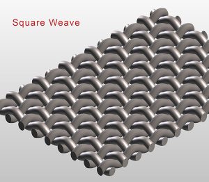 Square weave micronic mesh
