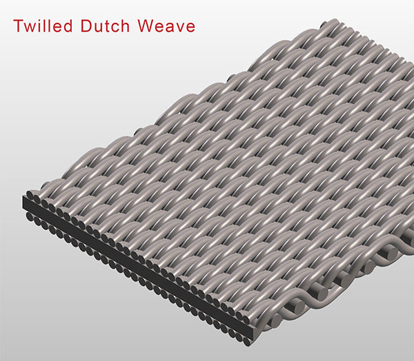 Twilled dutch weave