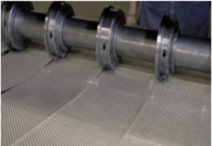 Slitting mesh or wire processes